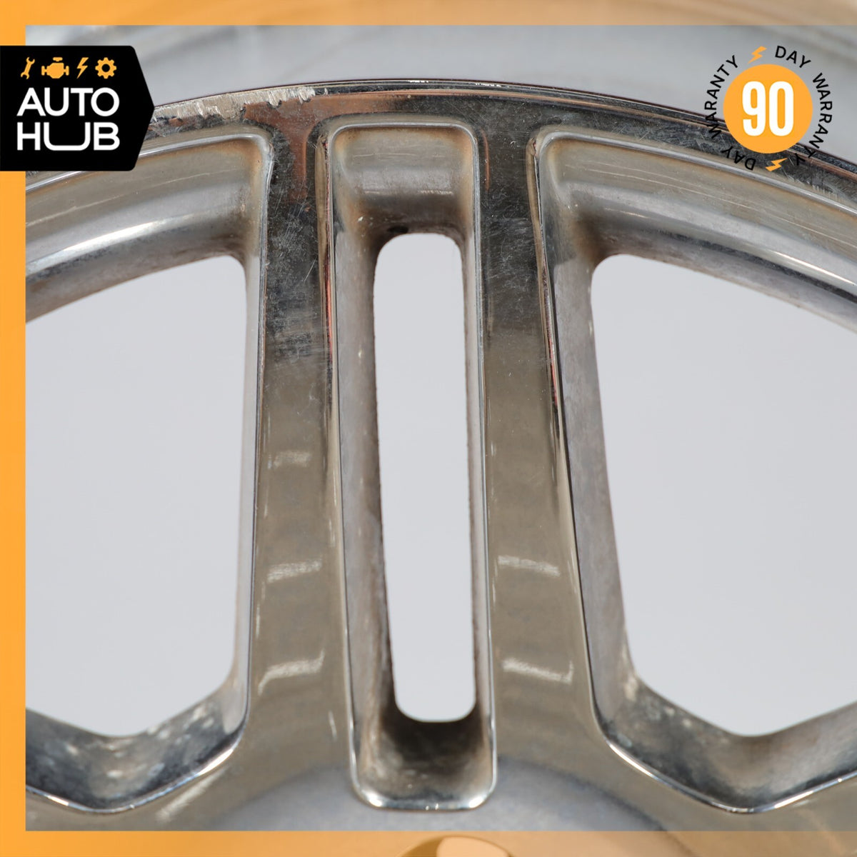 Mercedes W204 C350 C63 AMG 8.5 x R17 17" Rear Wheel Rim Chrome 2044014602 OEM - photo 4