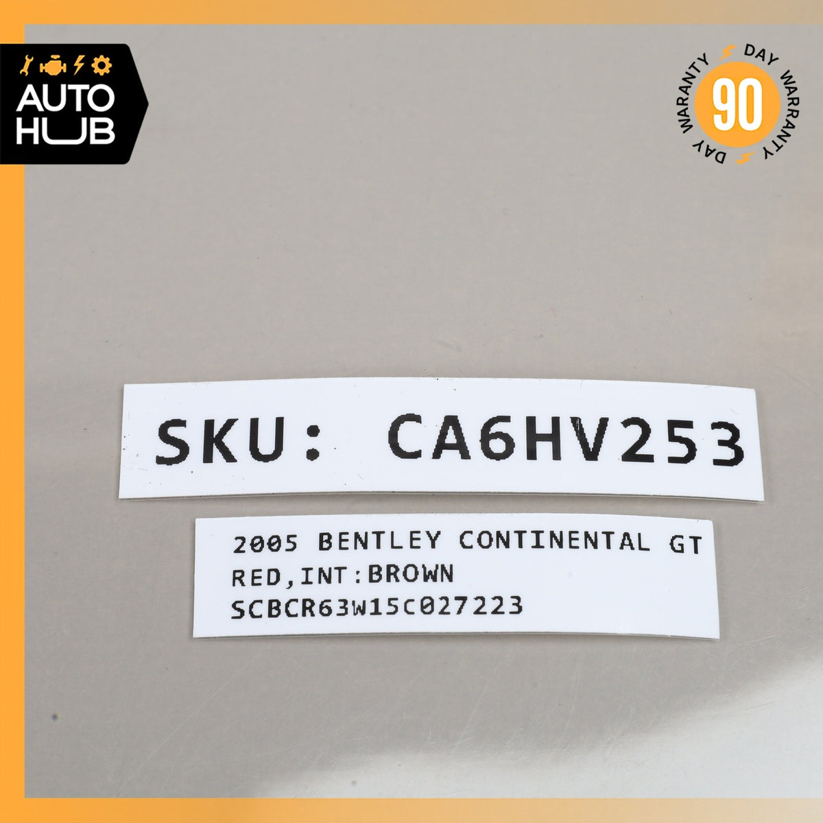 03-18 Bentley Continental GT GTC Electronic Parking Button Switch OEM 87k - photo 8
