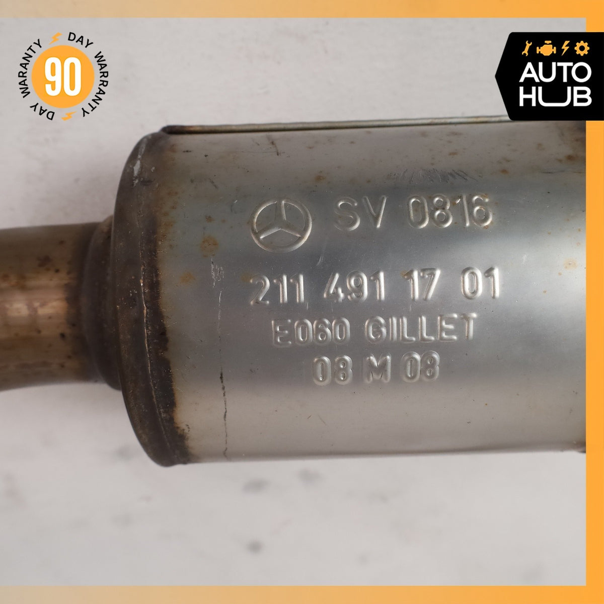 Mercedes W219 CLS550 E550 RWD Engine Left & Right Side Exhaust Downpipe Set OEM - photo 17