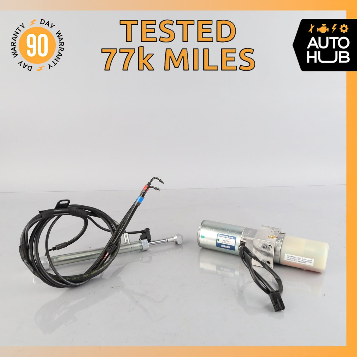 07-13 Mercedes W221 S400 S63 Trunk Lid Locking Hydraulic Pull Down Pump OEM 77k - photo 1