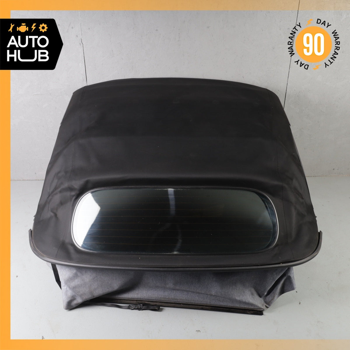 03-04 Porsche Boxster 986 Convertible Soft Top Roof Black OEM 61k - photo 2