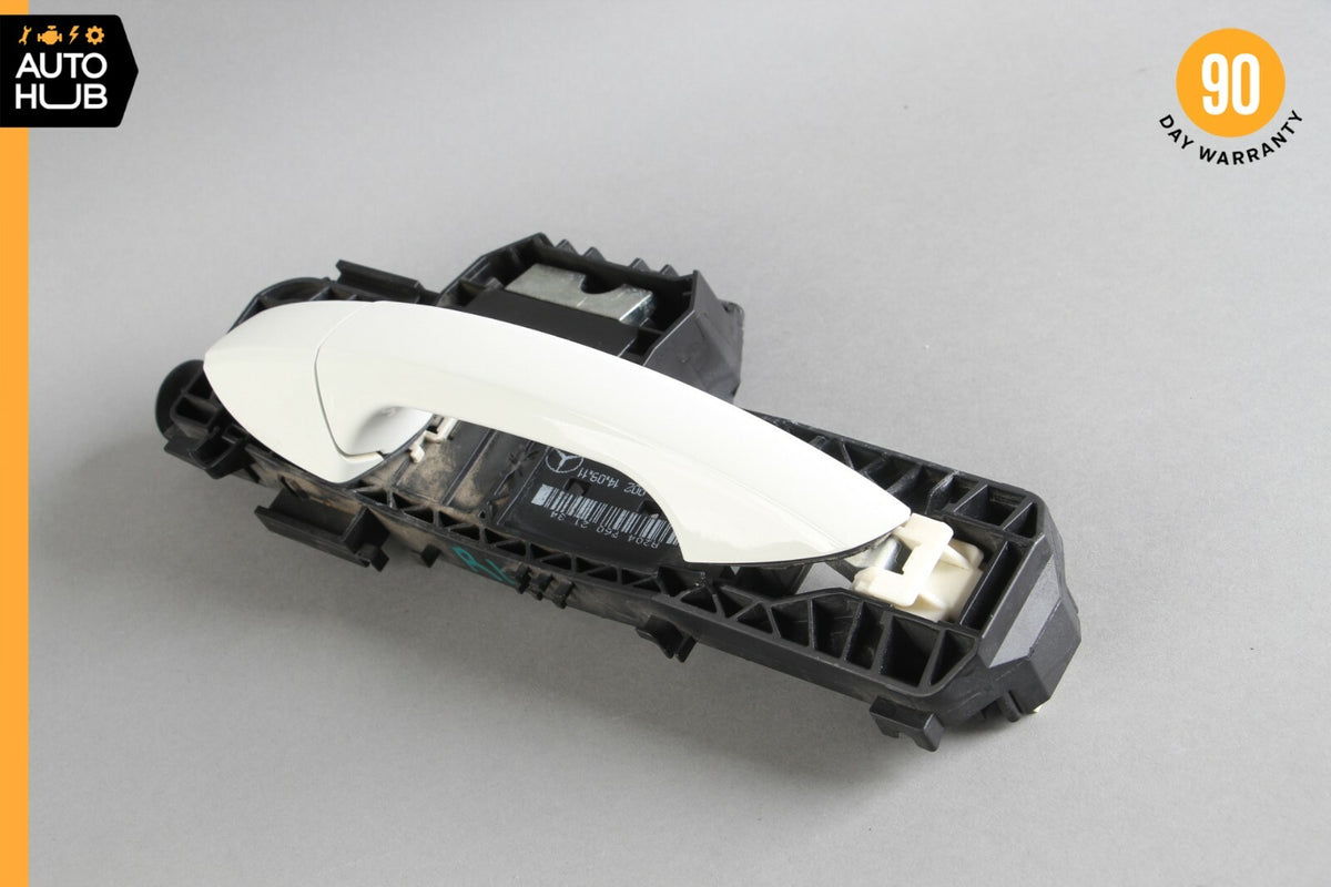 10-15 Mercedes X204 GLK350 GLK250 Rear Left Side Exterior Door Handle White OEM - photo 5