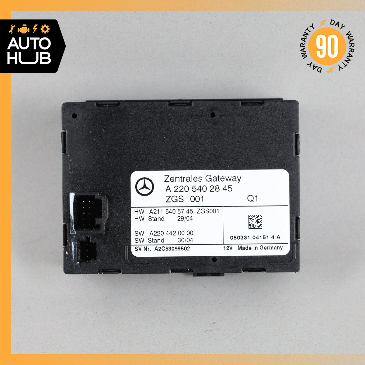 03-11 Mercedes W220 S350 E320 Central Gateway Control Module 2205402845 OEM - photo 3