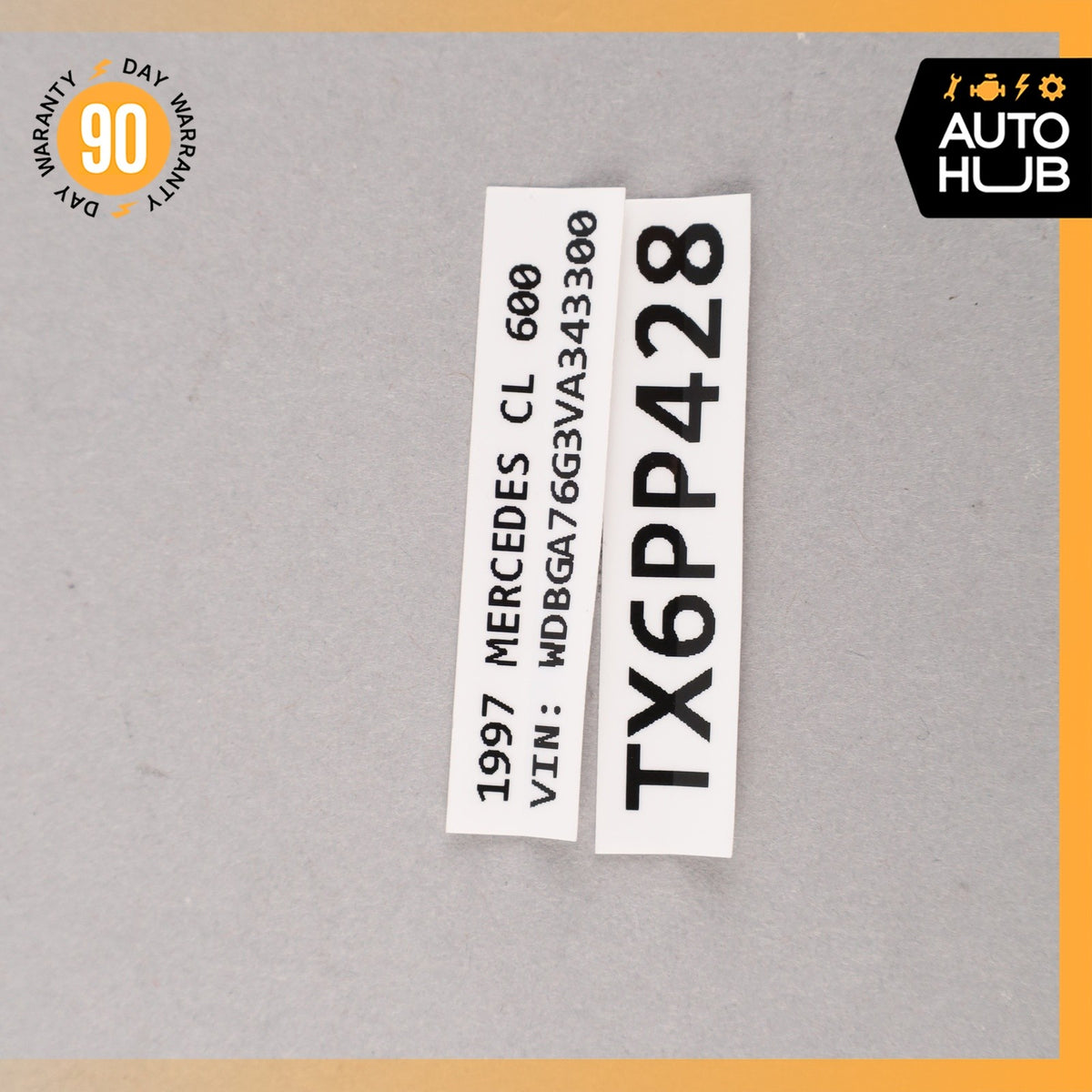 93-99 Mercedes W140 CL600 S500 Coupe Front Bumper Right Molding Trim Chrome OEM - photo 16