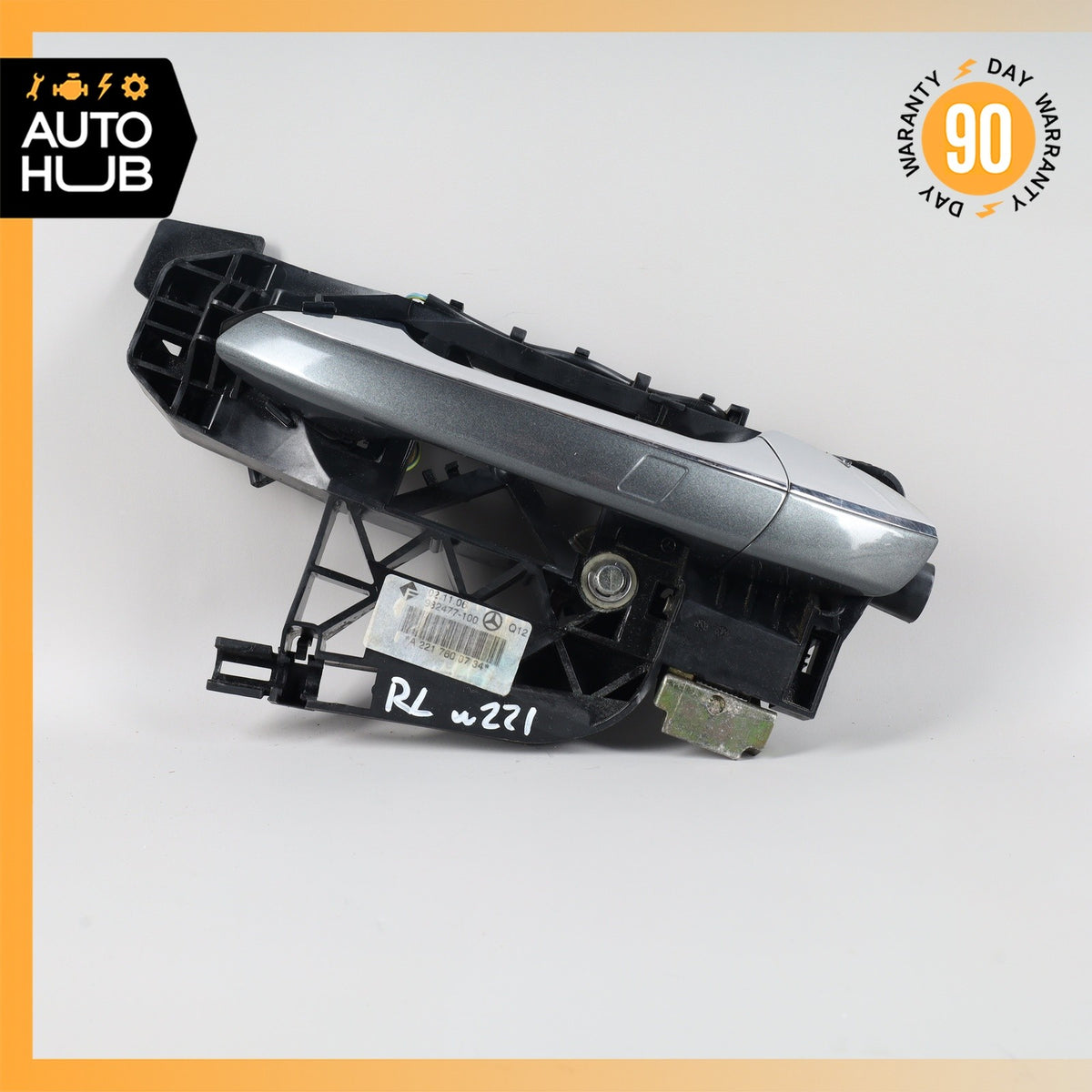 07-13 Mercedes W221 S550 S63 AMG Rear Left Exterior Door Handle Keyless Go OEM - photo 2