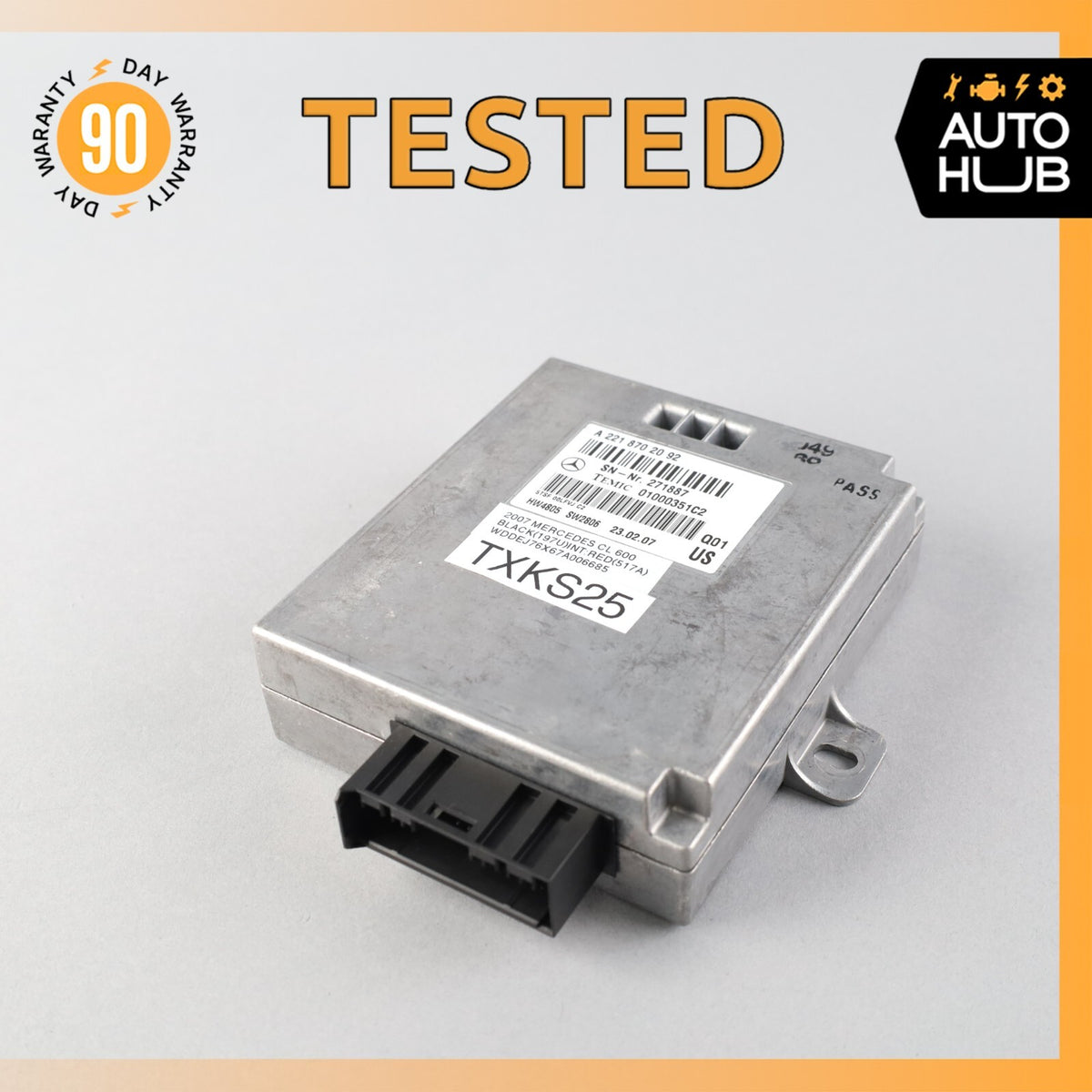 07-14 Mercedes W216 CL600 S63 Voice Language Communication Control Module OEM - photo 1