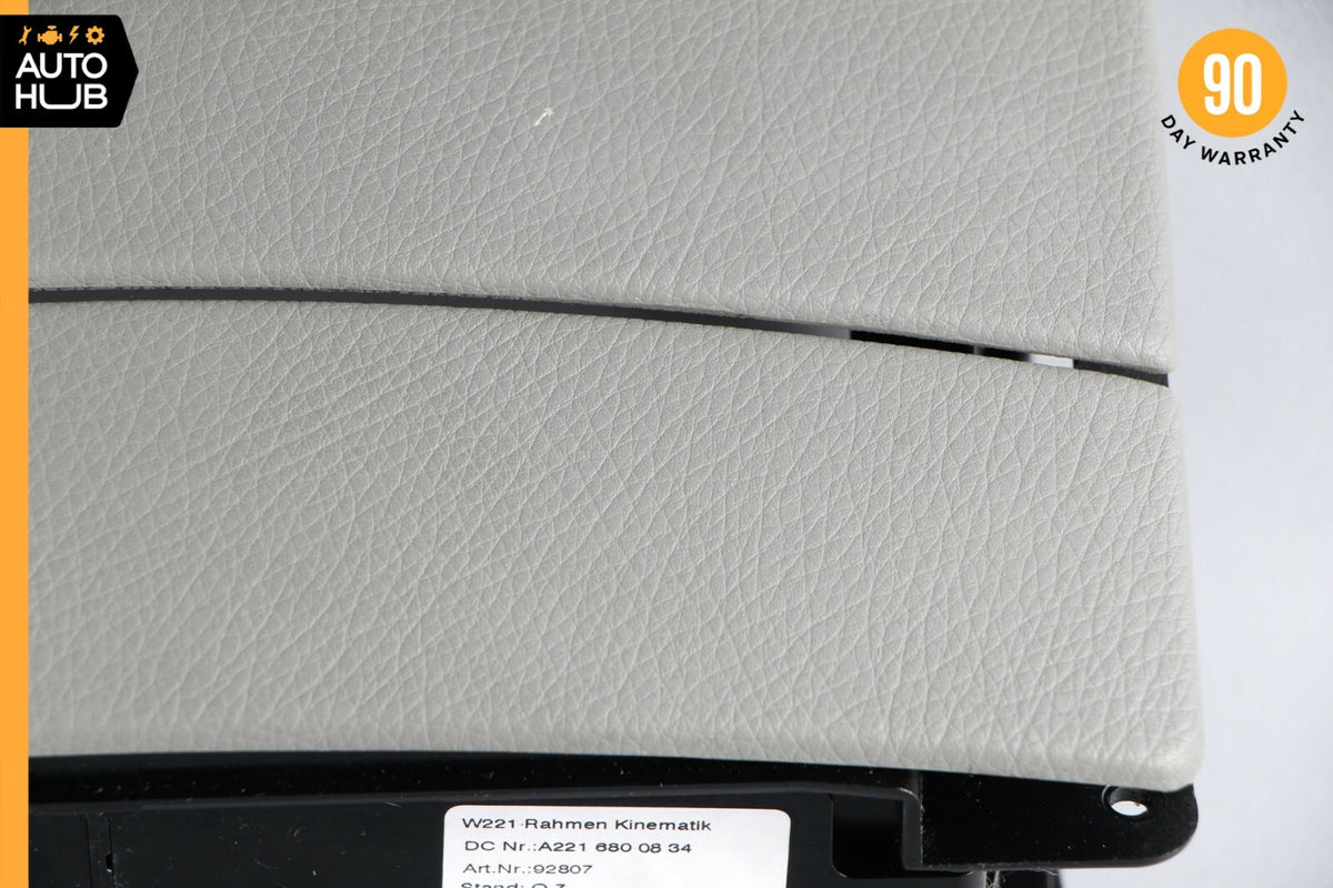 07-09 Mercedes W221 S550 S450 Center Console Dashboard CD Player Cover Gray OEM - photo 4