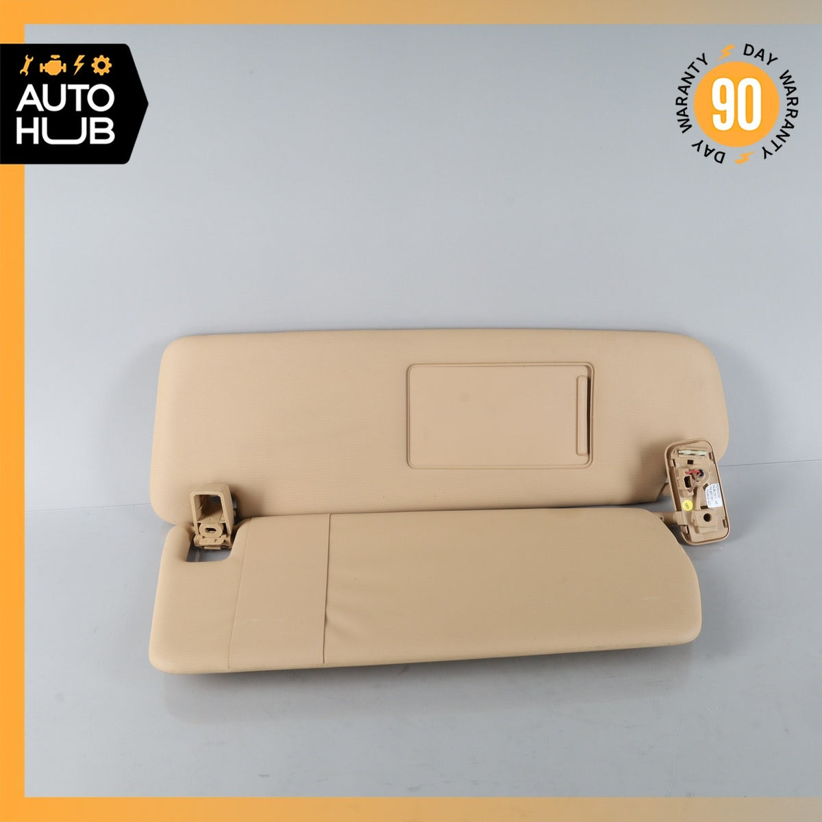 11-14 Porsche Cayenne 958 Sun Visor Sunvisor Front Left Driver Side Beige OEM - photo 7
