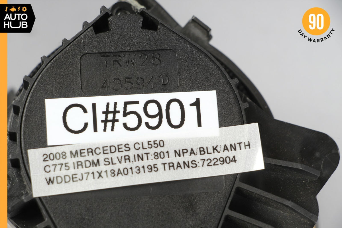 07-10 Mercedes W216 CL550 CL63 AMG Front Right Passenger Seat Belt Black OEM - photo 9