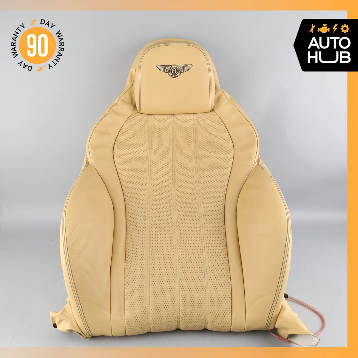 12-15 Bentley Continental GTC Front Right Side Seat Upper Back Cushion OEM 71k - photo 2