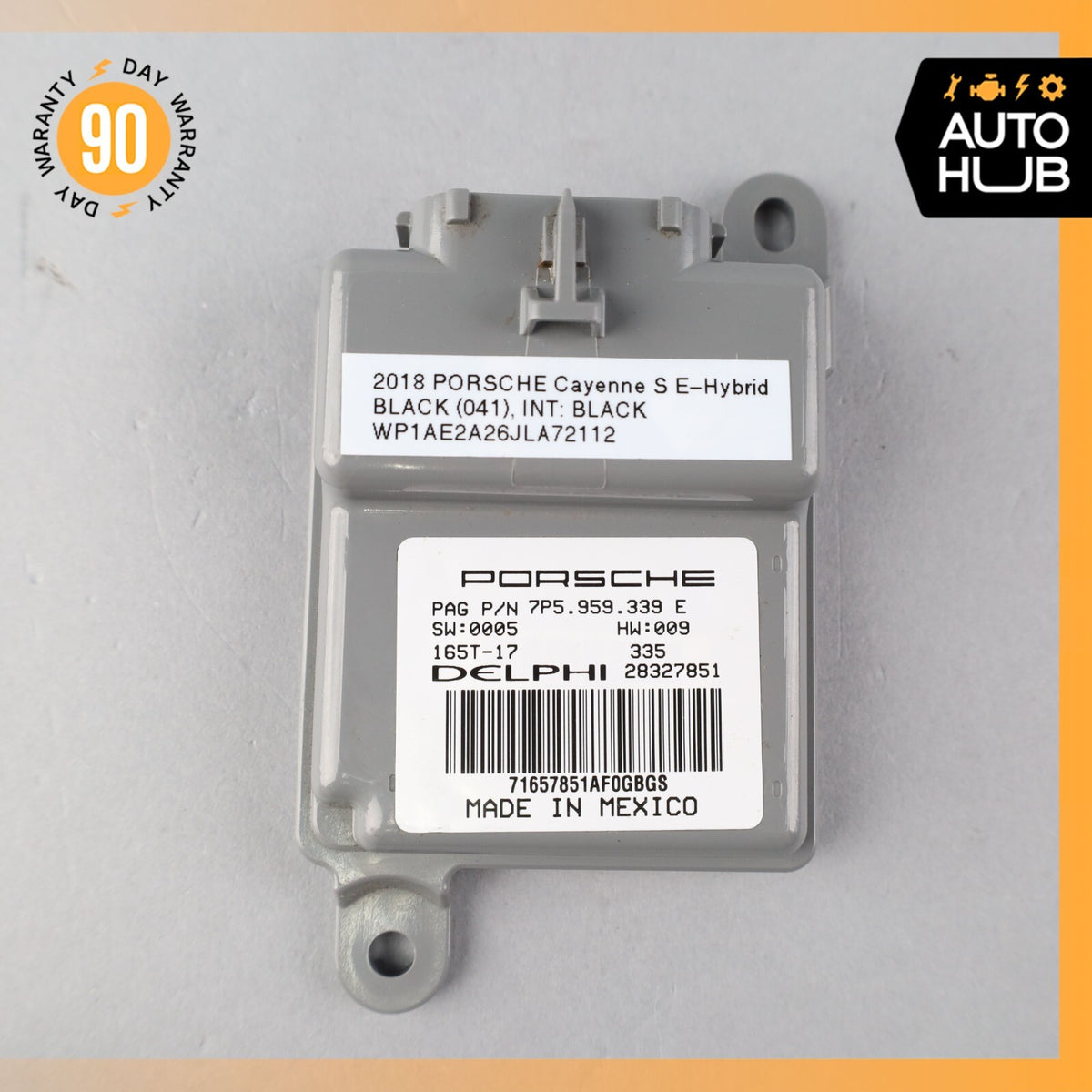 2018 Porsche Cayenne 958 Hybrid Front Right Seat Occupant Sensor Module OEM 64k - photo 7