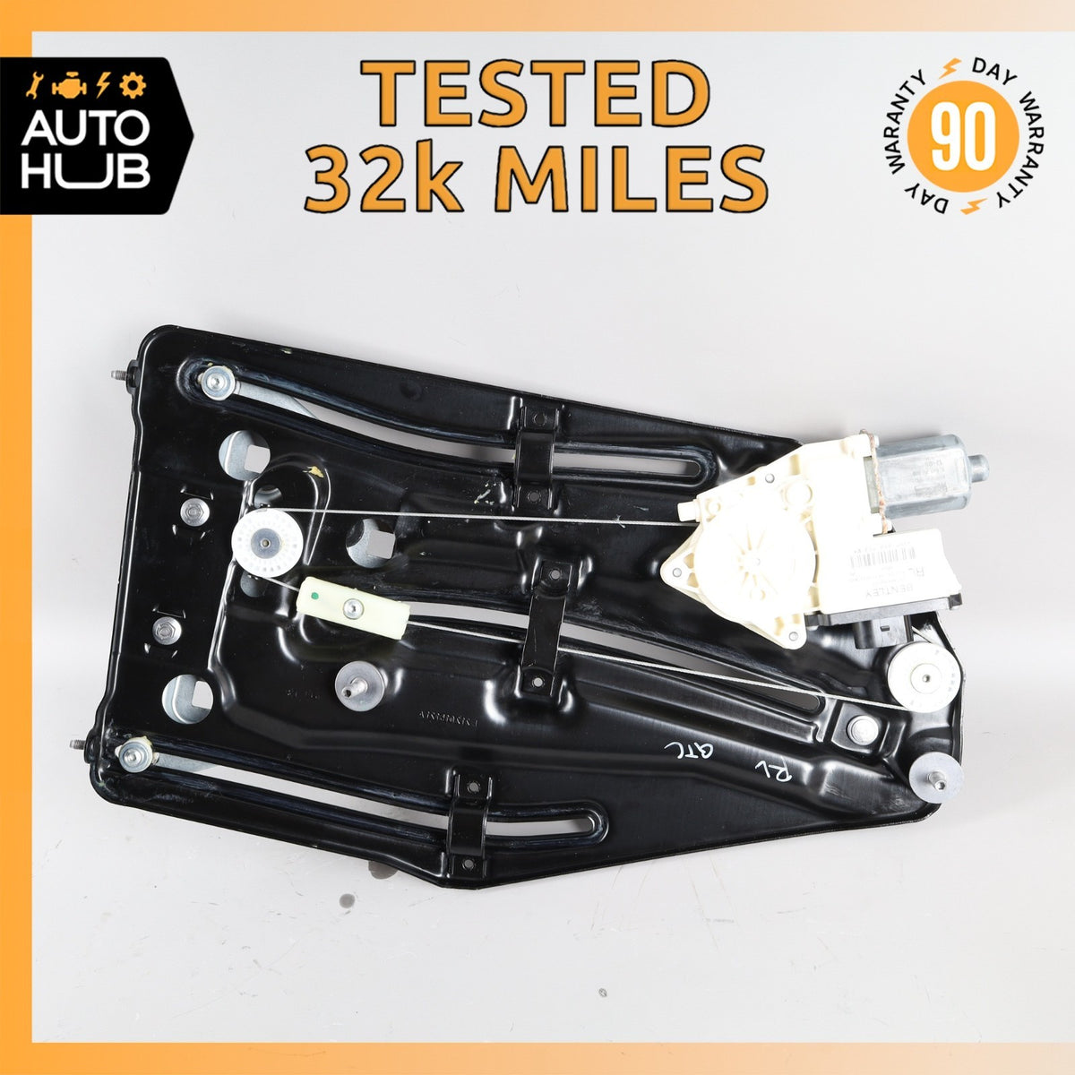 12-18 Bentley Continental GTC Rear Left Quarter Window Regulator w/Motor OEM - photo 1