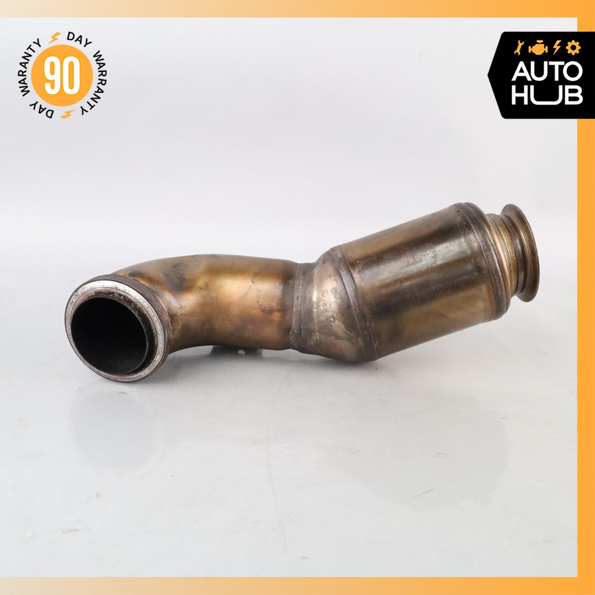 07-09 Mercedes W211 E320 CDI Engine Upper Exhaust Downpipe 2034903236 OEM - photo 7
