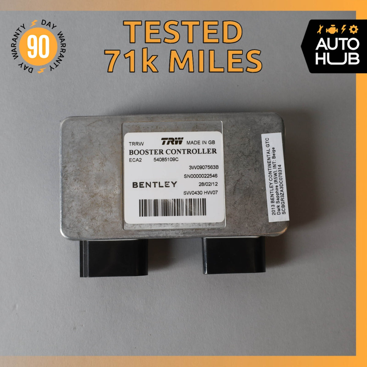 09-18 Bentley Continental GTC GT Adaptive Cruise Control Module Unit OEM 71k - photo 1