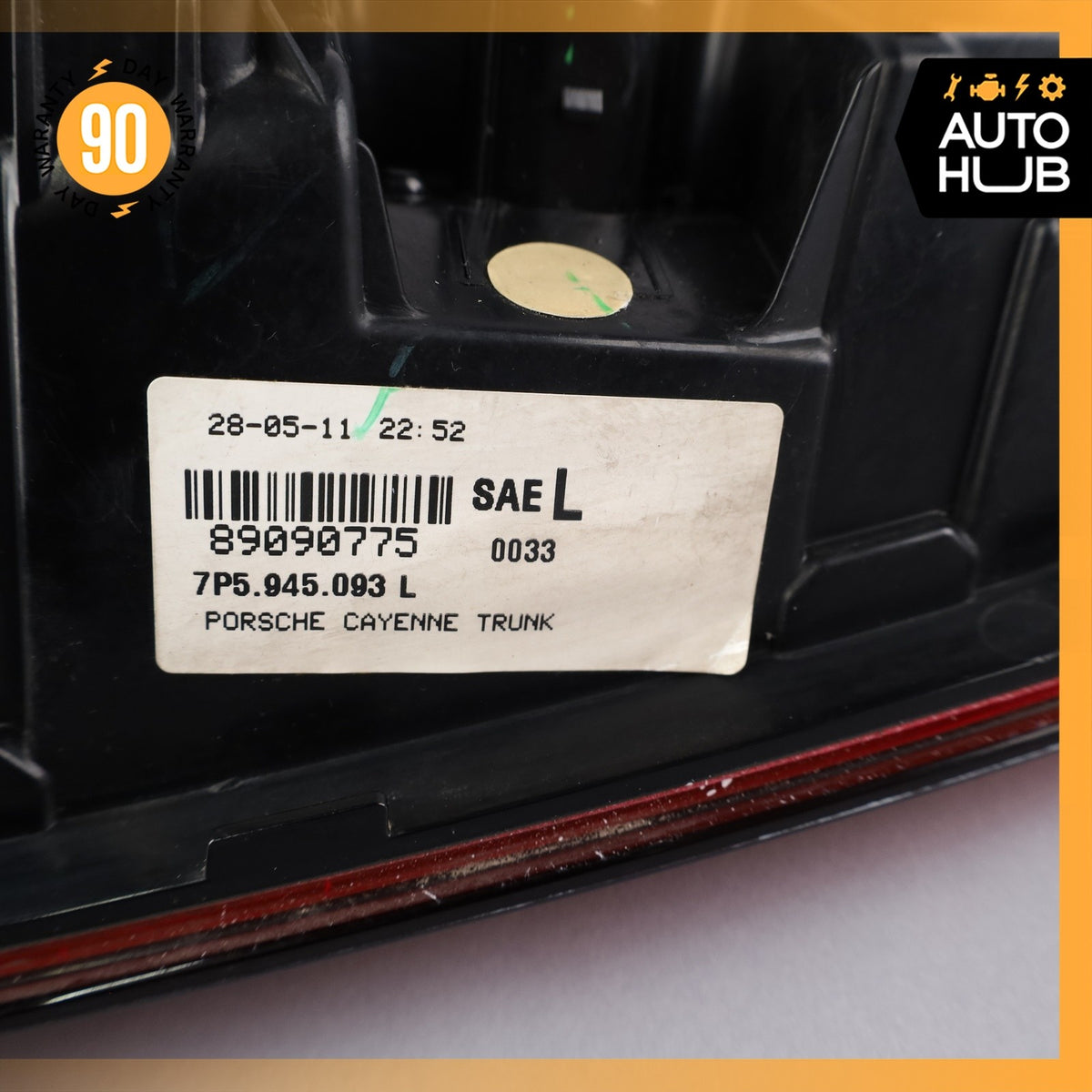 11-14 Porsche Cayenne 958 VR6 Left Driver Side Inner Tail Light Lamp OEM 94k - photo 14