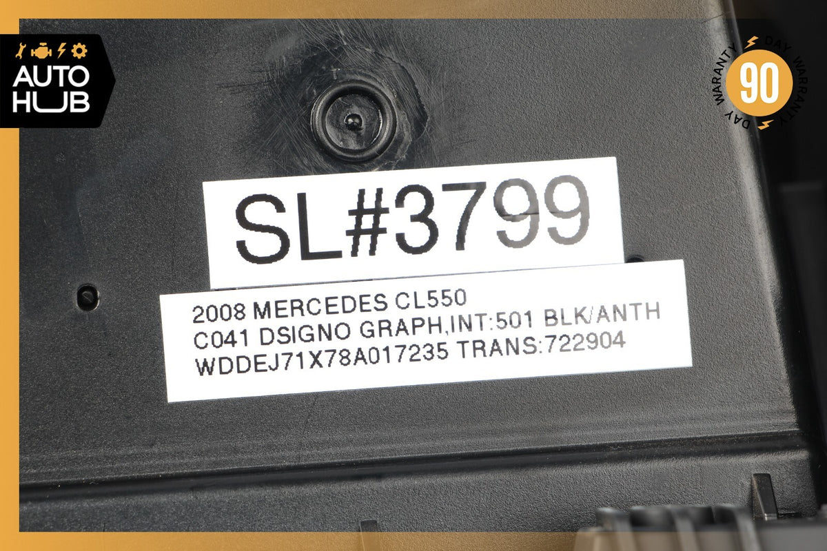 07-14 Mercedes W216 CL550 S550 Left Side Dashboard AC A/C Air Vent Black OEM - photo 12