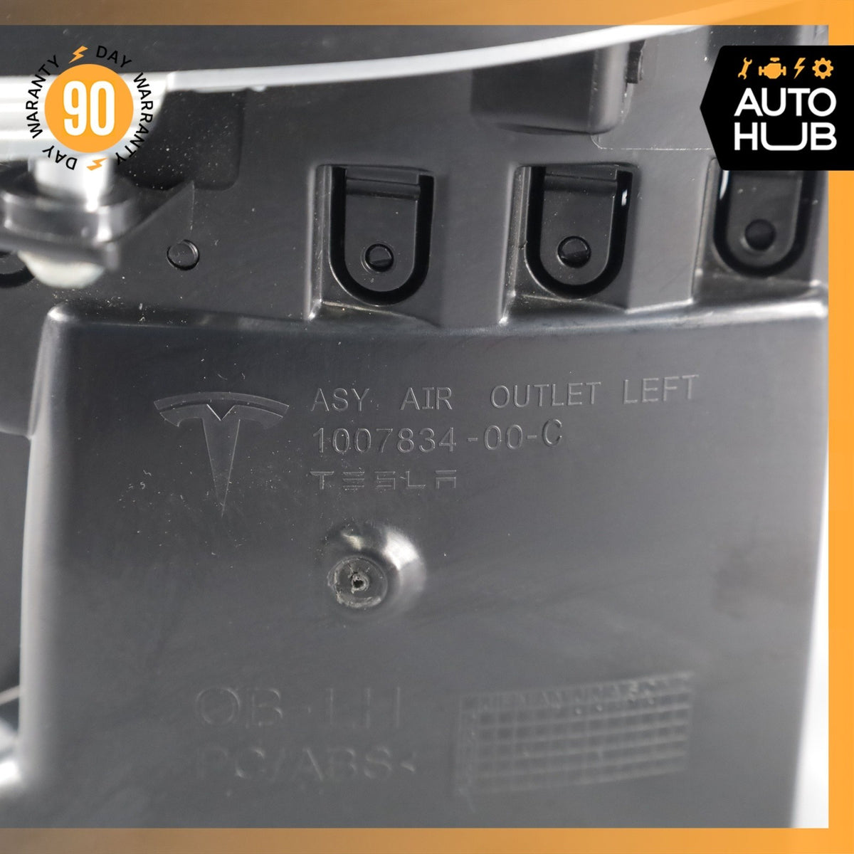 12-20 Tesla Model S Dash AC A/C Air Vent Grill Left Side 100783400C OEM - photo 10
