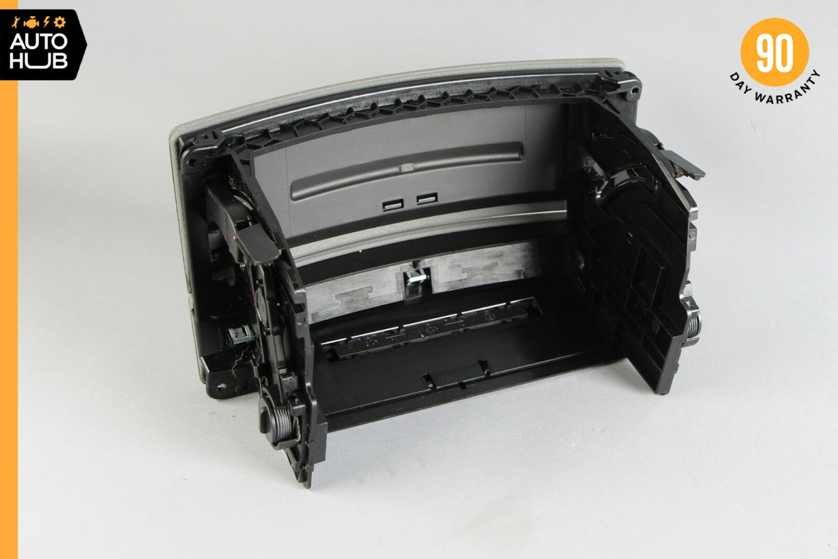 07-09 Mercedes W221 S550 S450 Center Console Dashboard CD Player Cover Gray OEM - photo 9