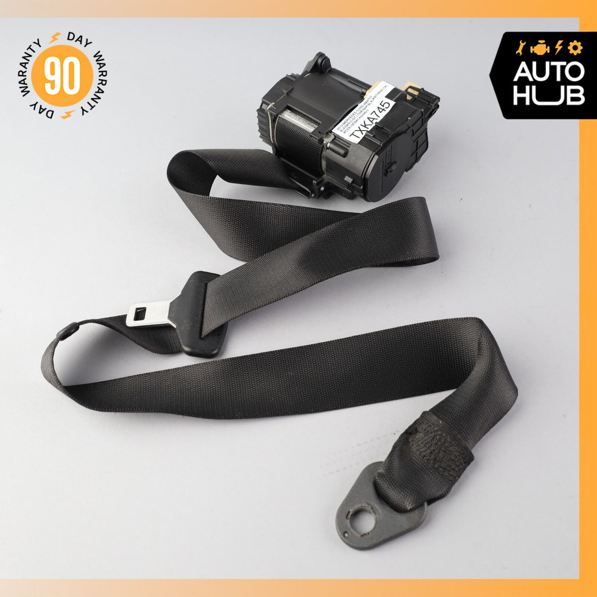 11-14 Mercedes W216 CL550 CL63 AMG Front Left Driver Side Seat Belt Black OEM - photo 1