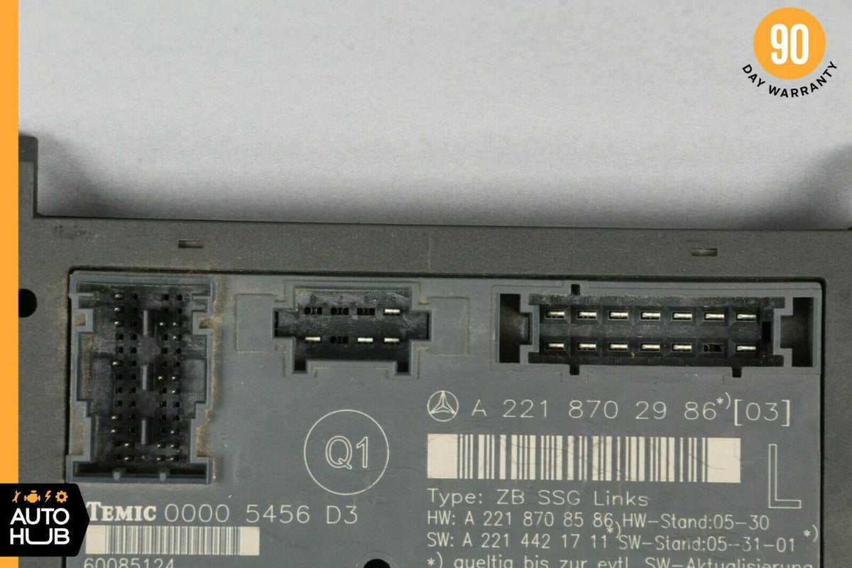 07-13 Mercedes W221 S500 S400 Front Left Driver Side Under Seat Control Unit OEM - photo 6