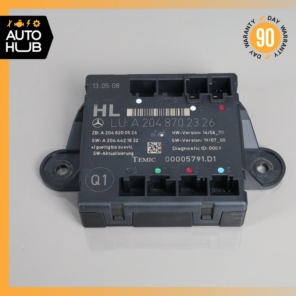 08-18 Mercedes W204 C63 CLS550 GLK350 Rear Left Side Door Control Module OEM - photo 3