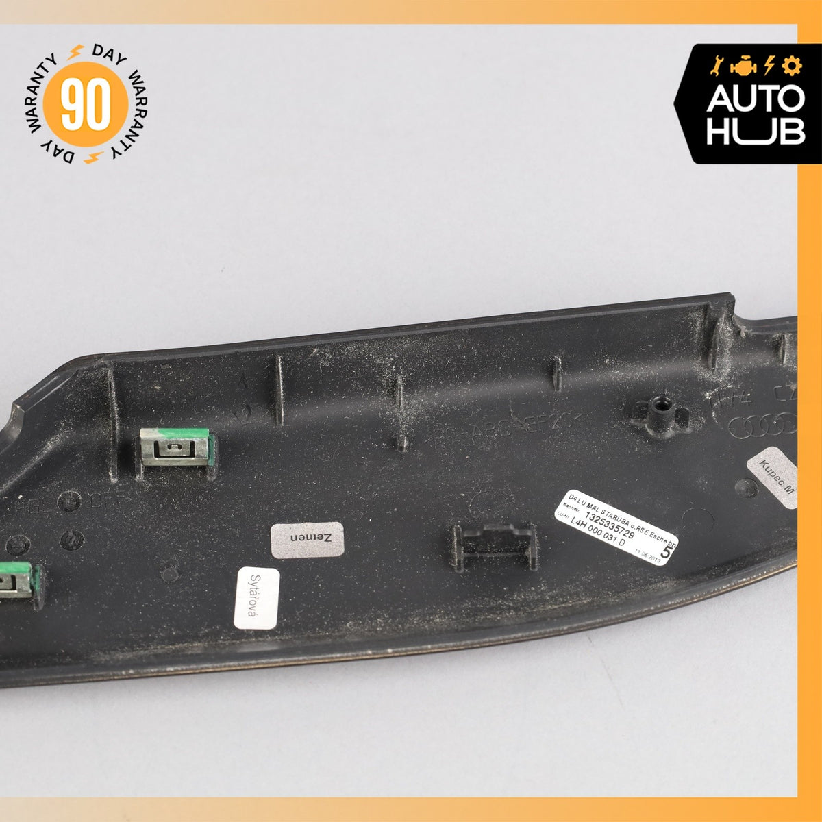 11-18 Audi D4 A8 Rear Left Seat Center Console Trim Cover Wood OEM - photo 10