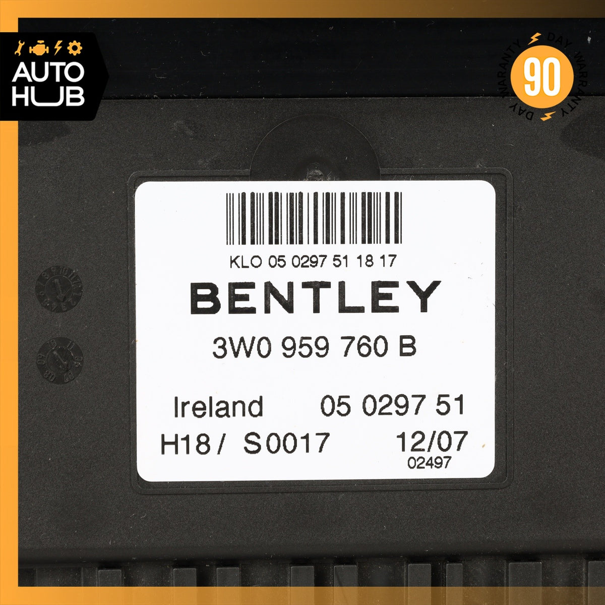 03-11 Bentley Continental GTC GT Front Left Seat Control Module OEM 40k - photo 5