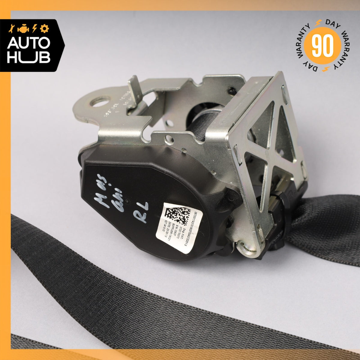 14-22 Maserati Ghibli M157 Rear Left or Right Side Seat Belt Black OEM - photo 8