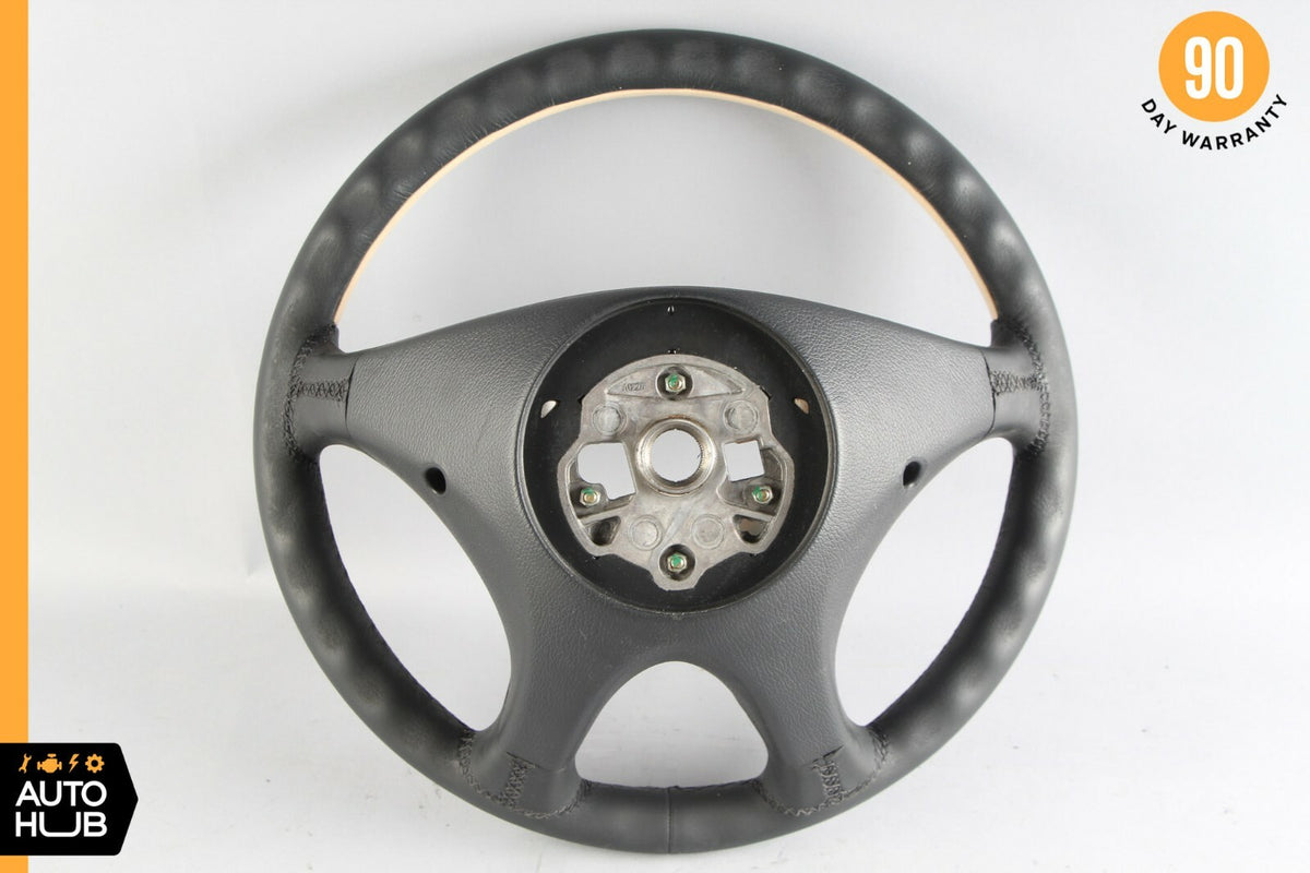 01-04 Mercedes R170 SLK230 SLK320 Driver Steering Wheel Black Beige Two Tone OEM - photo 10