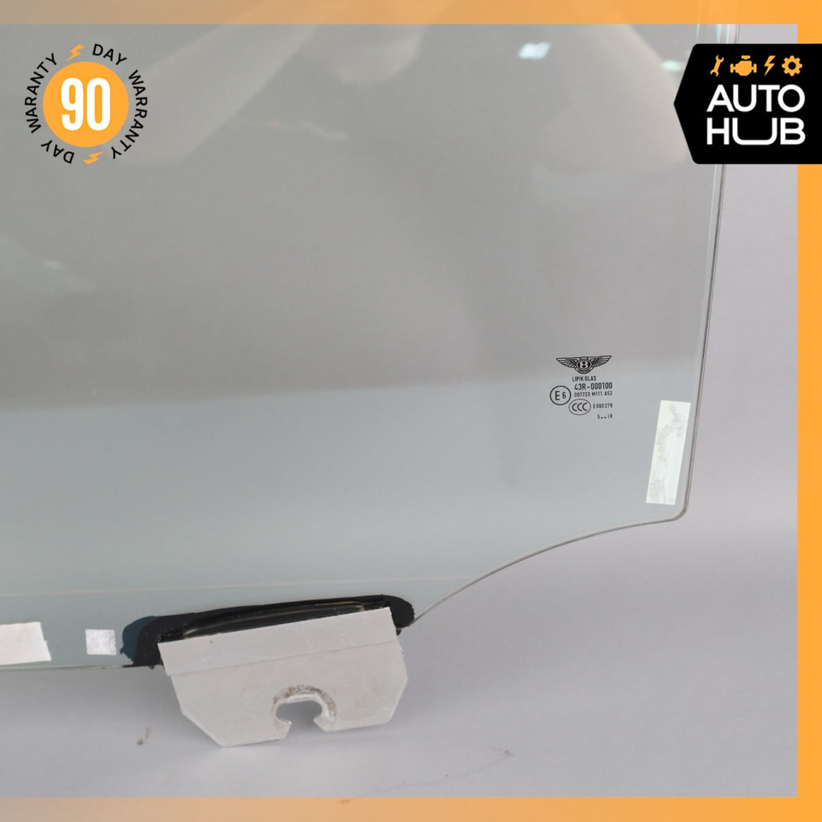 06-13 Bentley Continental Flying Spur Rear Left Side Door Window Glass OEM 39k - photo 8