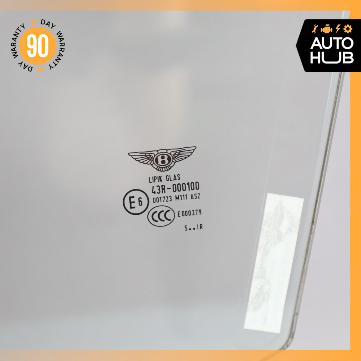 06-13 Bentley Continental Flying Spur Front Left Side Door Window Glass OEM 39k - photo 9