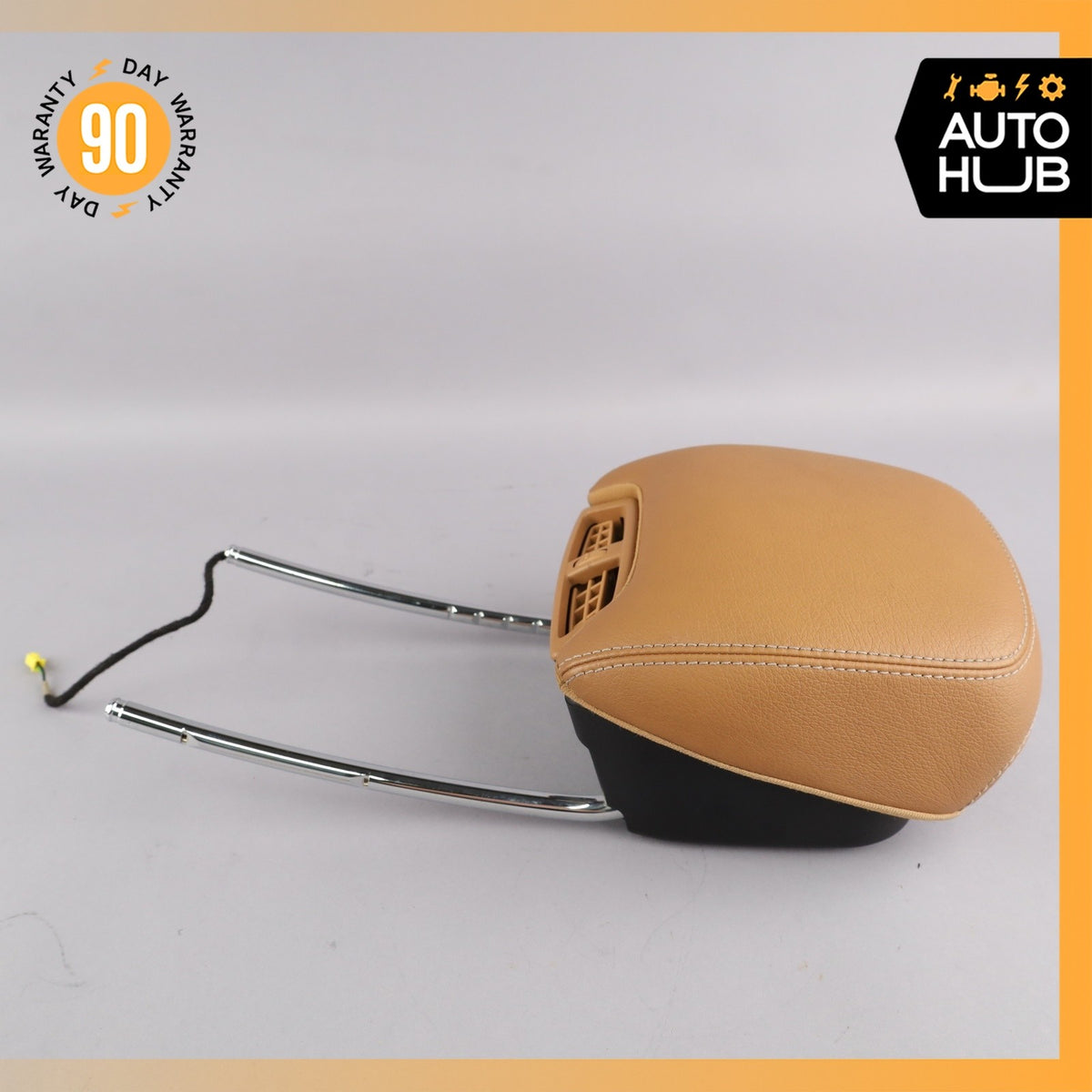 11-13 Mercedes W207 E350 Front Seat Cushion Headrest Head Rest Brown OEM - photo 12