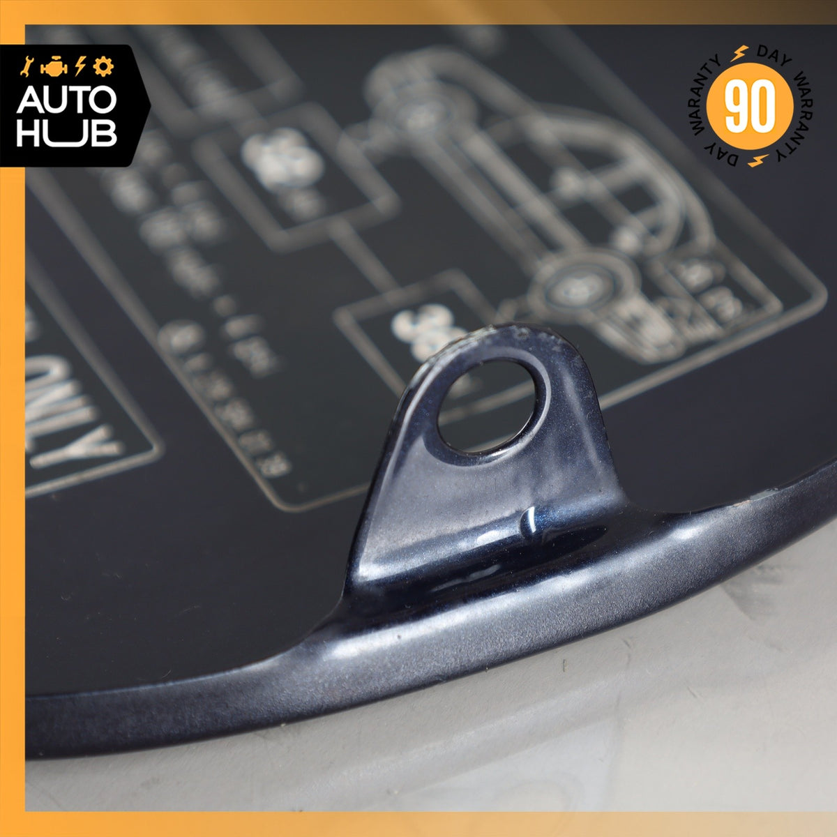 98-03 Mercedes W208 CLK430 CLK320 CLK55 Fuel Gas Tank Door Lid Cover Blue OEM - photo 11