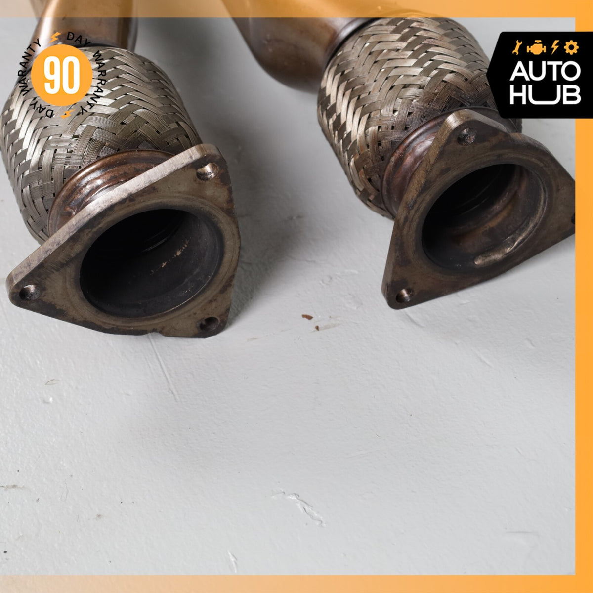 Bentley Continental Flying Spur 6.0L Exhaust Downpipe Left & Right Side Set 58k - photo 7