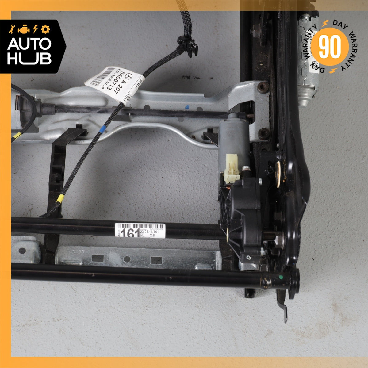 10-17 Mercedes W207 E350 C250 Front Left Seat Rail Track Frame w/ Motors OEM - photo 3