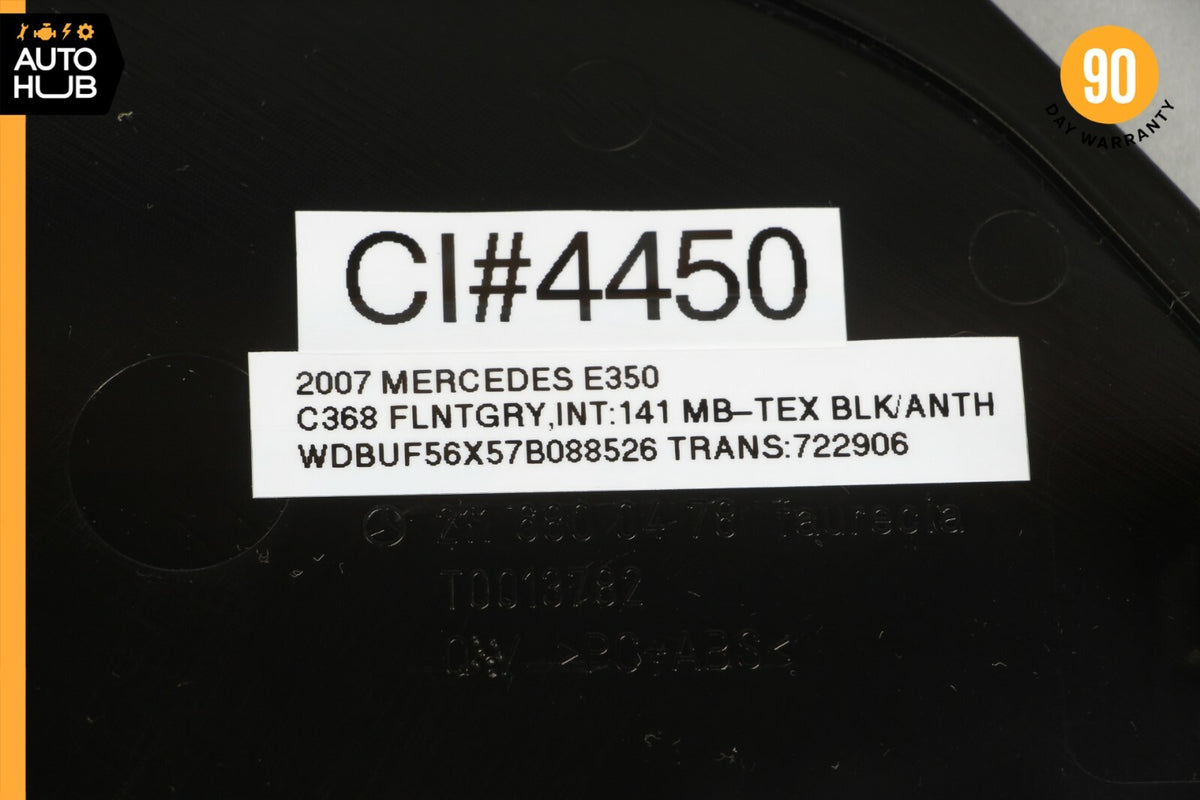 07-09 Mercedes W211 E350 E550 Right Side Dashboard Trim Cover Panel Black OEM - photo 10