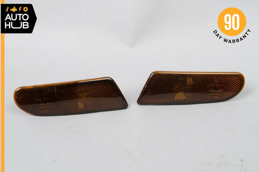 00-06 Mercedes W220 S430 S500 Front Left Right Bumper Turn Light Blacked Out OEM - photo 1