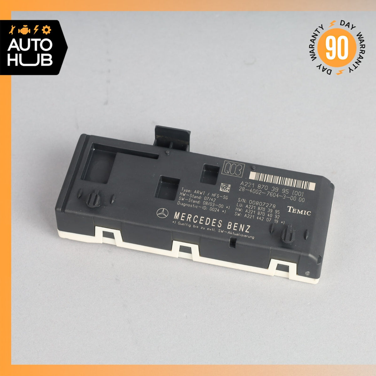 07-14 Mercedes W221 S550 S63 CL550 Trunk Release Remote Open Close Module OEM - photo 1