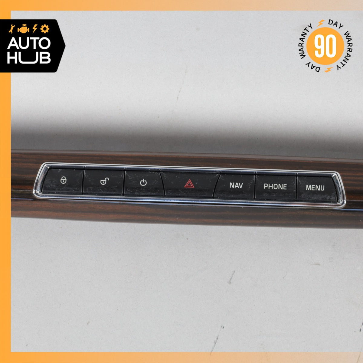 12-15 Jaguar XF X250 Dashboard Facia Center Cover Panel Molding w/ Switch OEM - photo 10