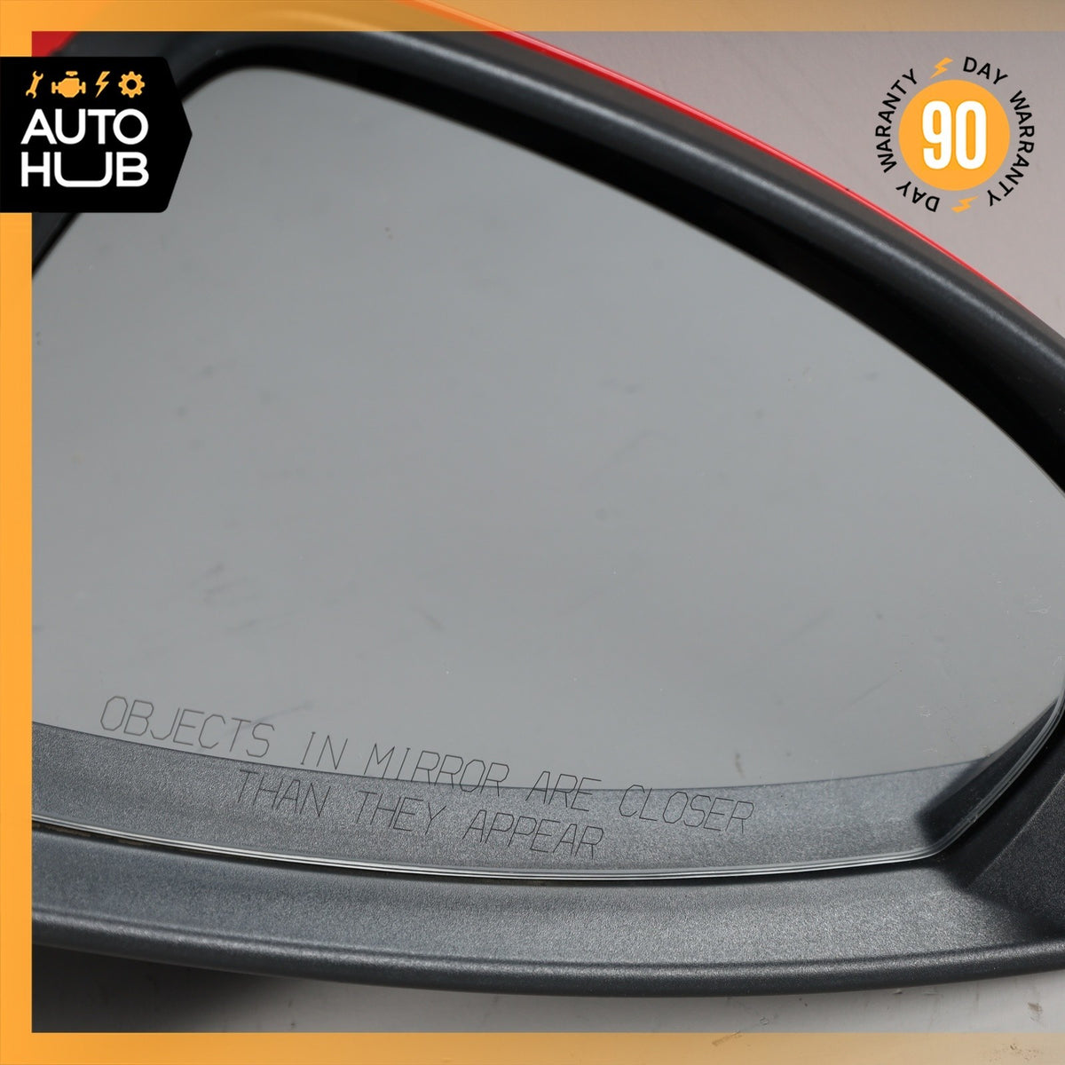 16-18 Audi 8V A3 E-Tron Right Side Rear View Door Mirror Red w/ Blind Spot OEM - photo 6