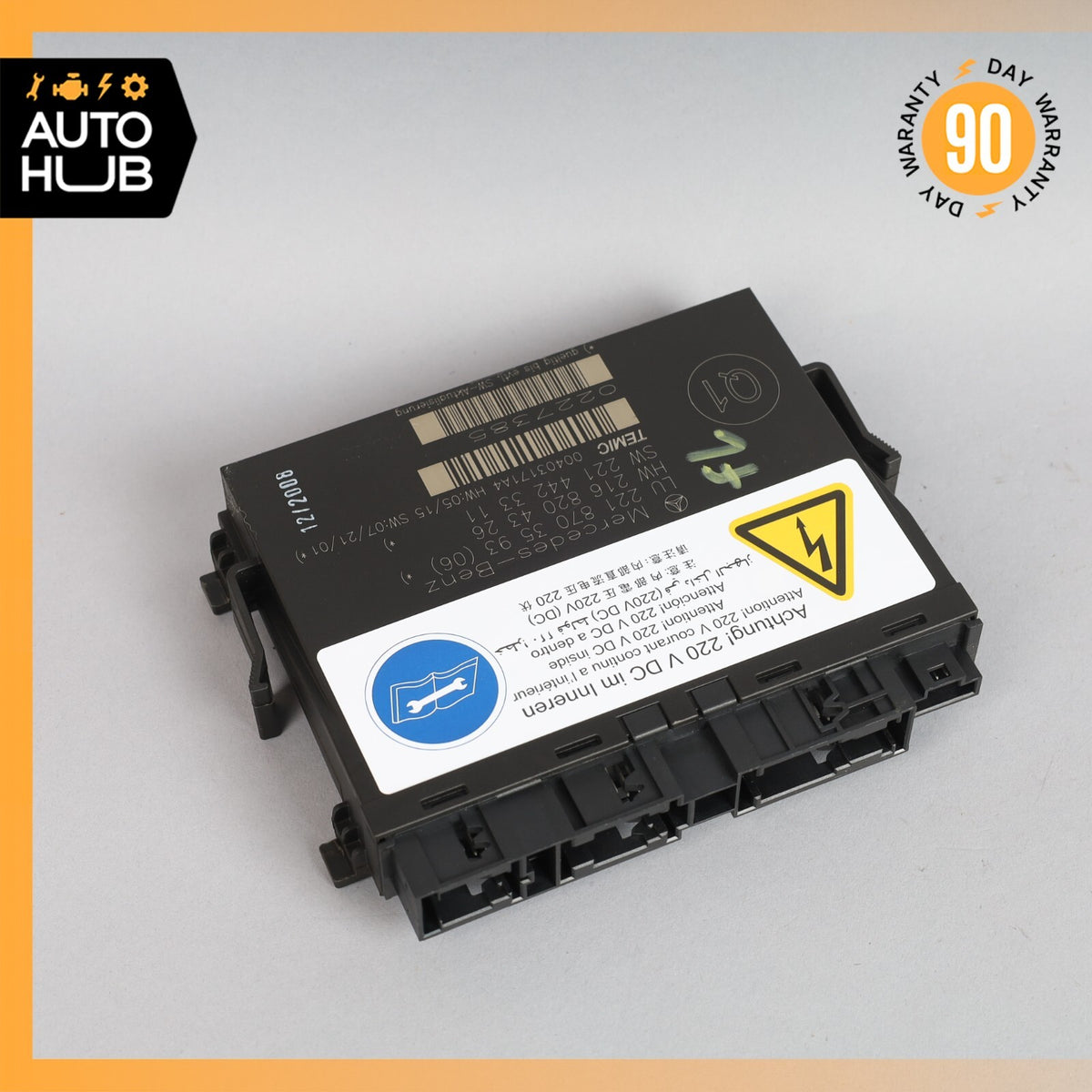 07-10 Mercedes W216 CL550 Front Left or Right Seat Contour Control Module OEM - photo 2