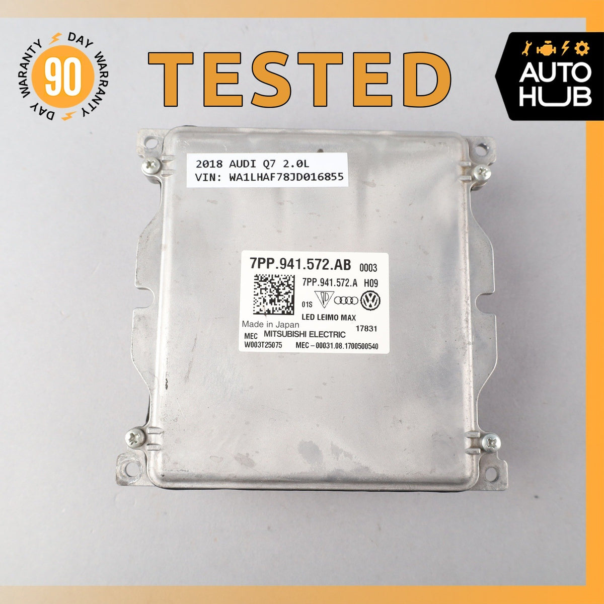16-20 Audi 4M Q7 A4 Headlight Ballast LED Control Module OEM - photo 1
