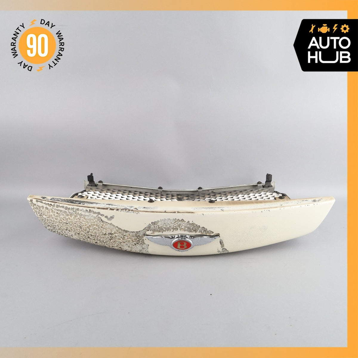 99-04 Bentley Arnage Hood Radiator Grille Grill White OEM 30k - photo 12