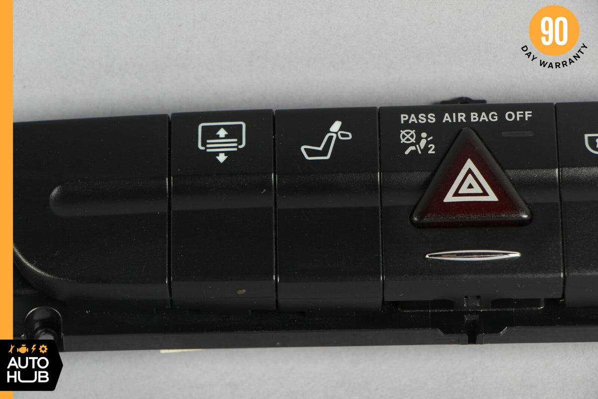 03-09 Mercedes W211 E320 E550 Hazard Control Door Lock Switch Panel 2118217358 - photo 3
