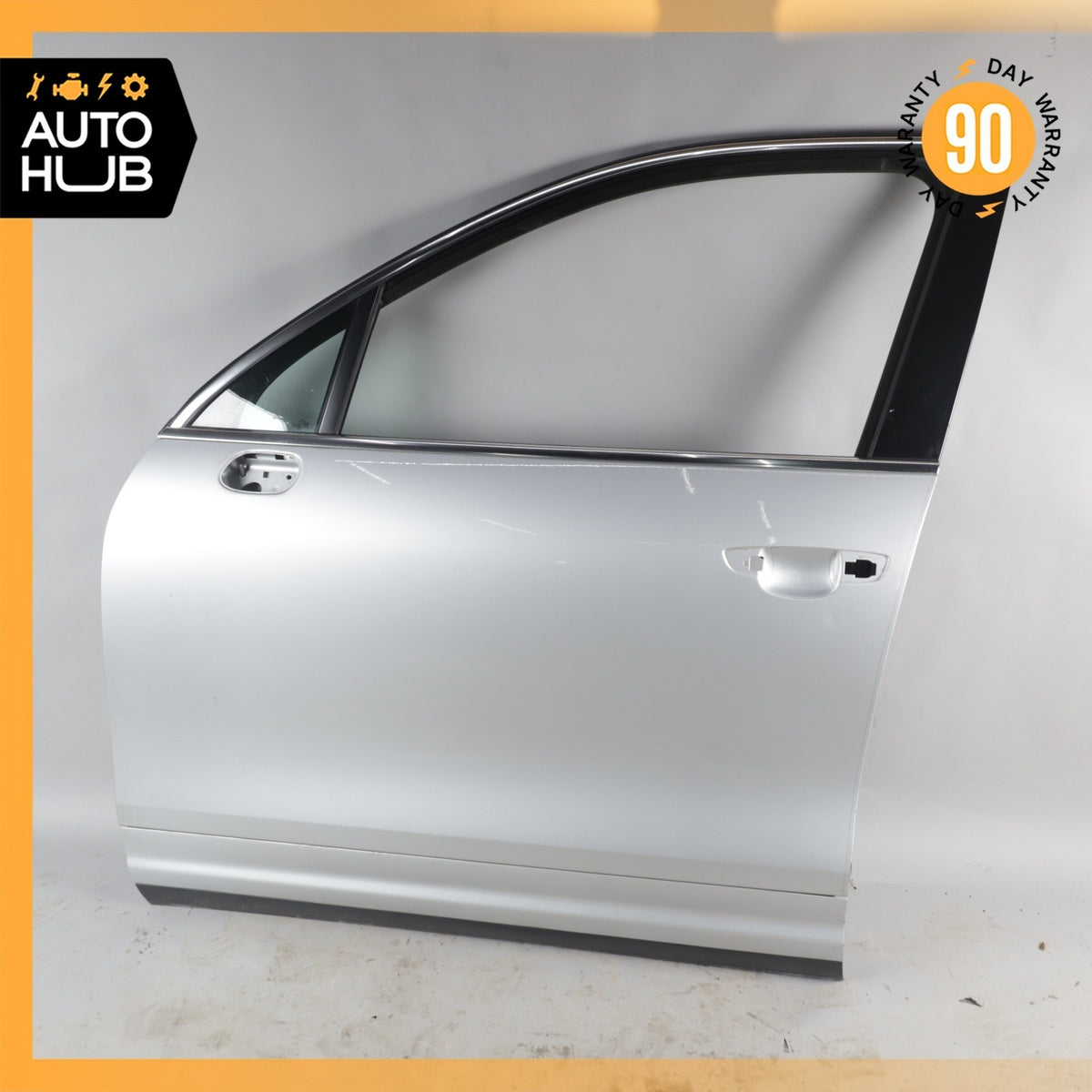 11-18 Porsche Cayenne 958 Front Left Driver Side Door Shell Silver OEM - photo 1