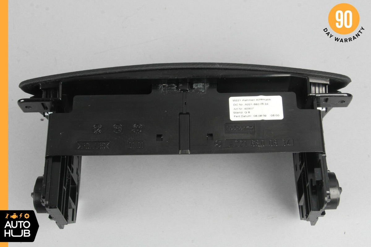 10-13 Mercedes W221 S400 S550 Dashboard Center Console CD Player Cover Black OEM - photo 8