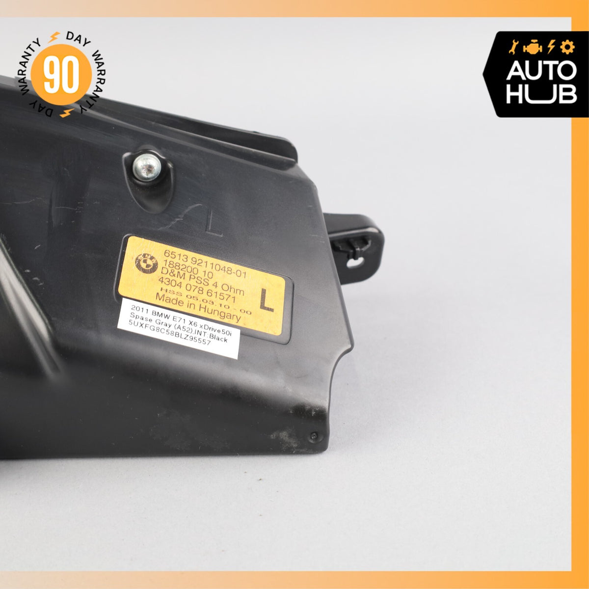 08-19 BMW E71 F16 X6 Left Driver Side D-Pillar Tweeter Speaker OEM - photo 6
