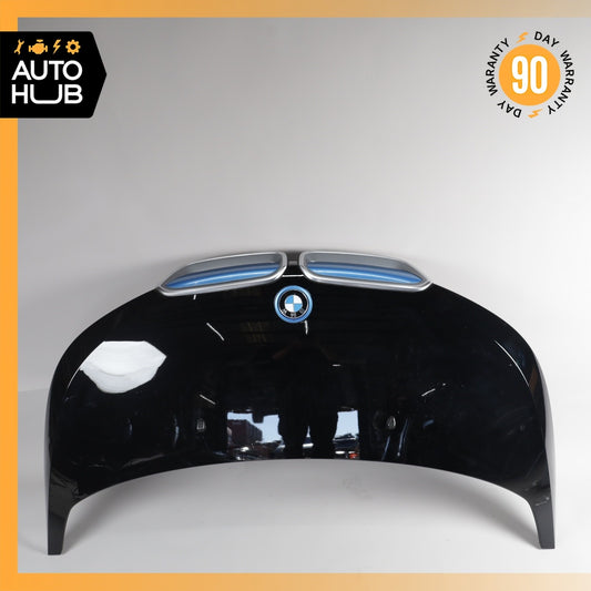 14-21 BMW i3 I01 Hood Cover Panel Assembly Jet Black 51237375891 OEM 74k - photo 1