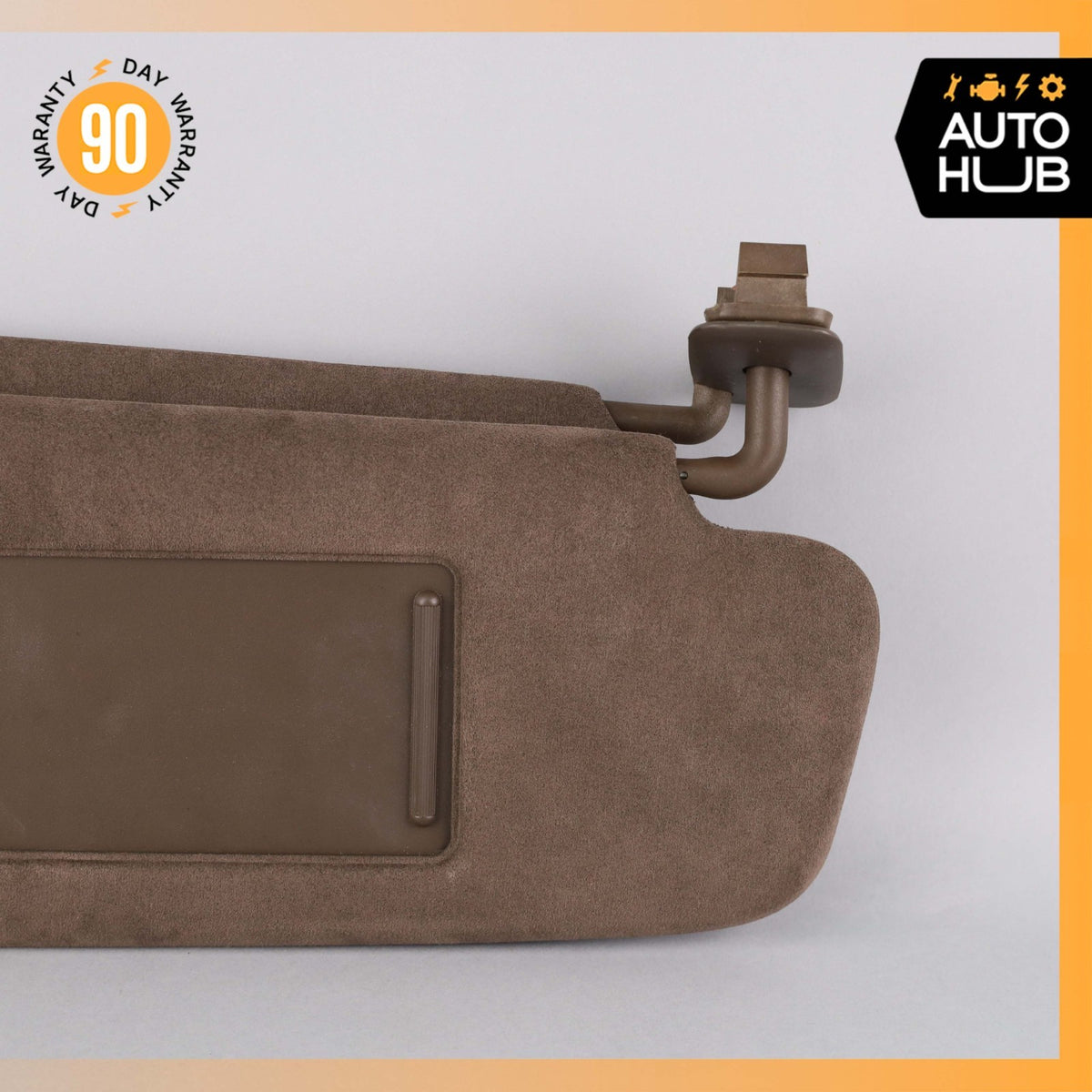 15-18 Porsche Cayenne 958 Sun Visor Sunvisor Right Side Suede Brown OEM - photo 9