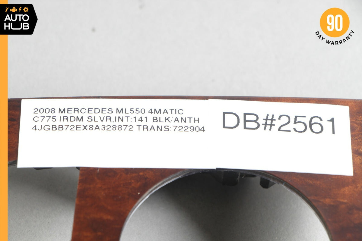 06-12 Mercedes W164 ML550 GL550 ML450 Center Console Control Trim Bezel Wood OEM - photo 11